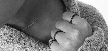 Million Dollar Body Labs Rings The Sleek Fitness Ring - The Last Fitness Ring You'll Ever Buy Carbon Fiber Stackable Ring | The Bullet Stackable Ring