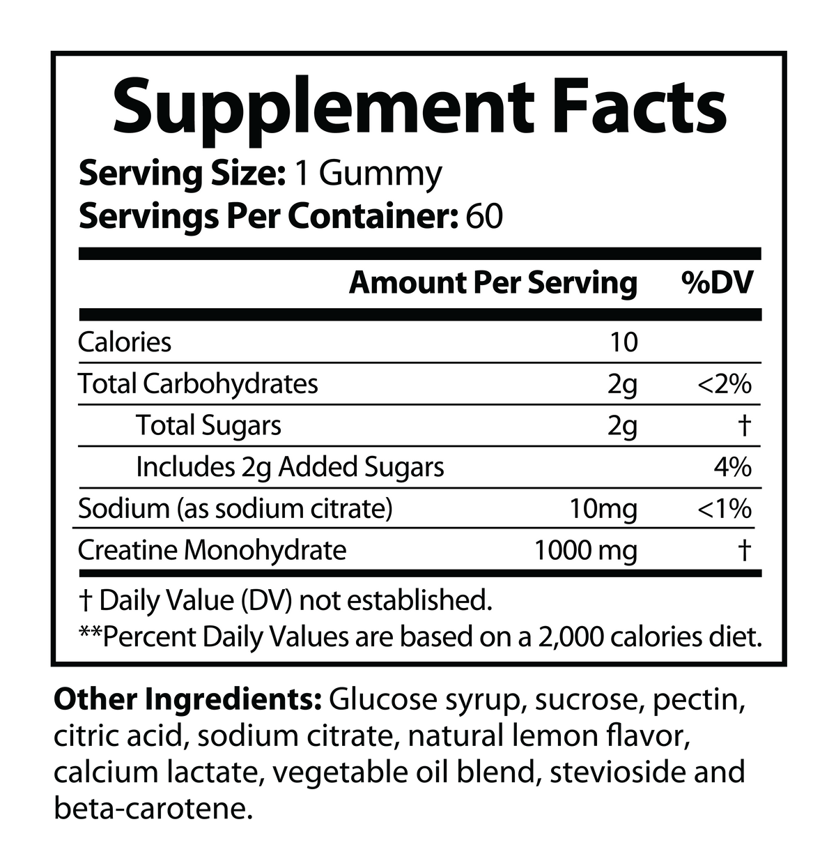 Supplements Creatine Gummies Creatine Gummies