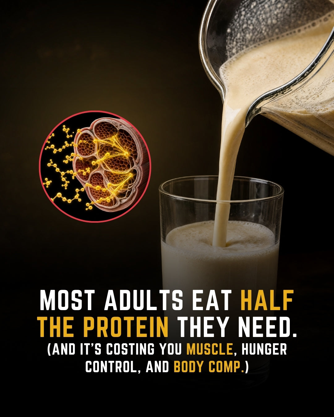 Most Adults Eat Half the Protein They Need (And It's Costing You More Than Muscle