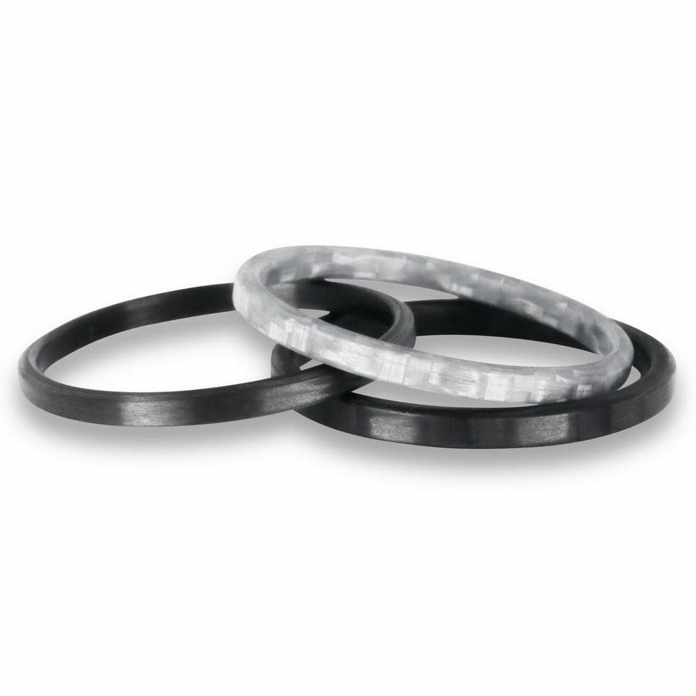 Element Ring Co Rings Stackable Carbon Fiber Rings Stackable Rings, Carbon Fiber Racer, Quicksilver, and Bullet Carbon