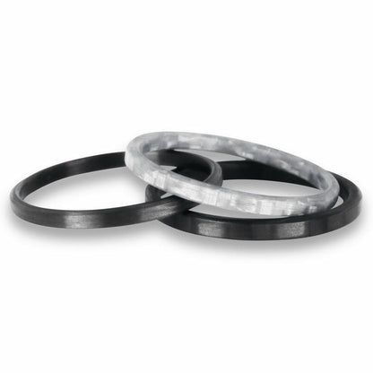 Element Ring Co Rings Stackable Carbon Fiber Rings Stackable Rings, Carbon Fiber Racer, Quicksilver, and Bullet Carbon