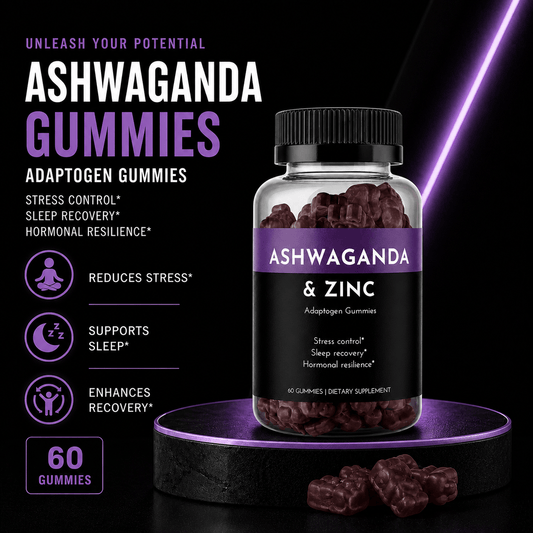 Million Dollar Body Labs Ashwagandha & Zinc Gummies Ashwagandha & Zinc Gummies