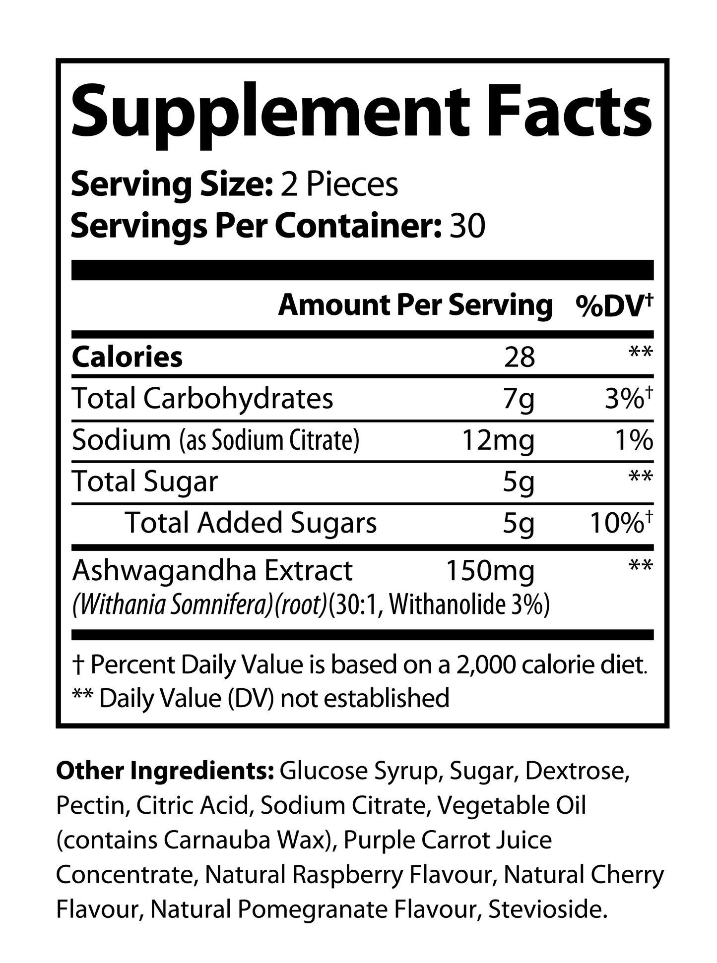 Million Dollar Body Labs Ashwagandha & Zinc Gummies Ashwagandha & Zinc Gummies