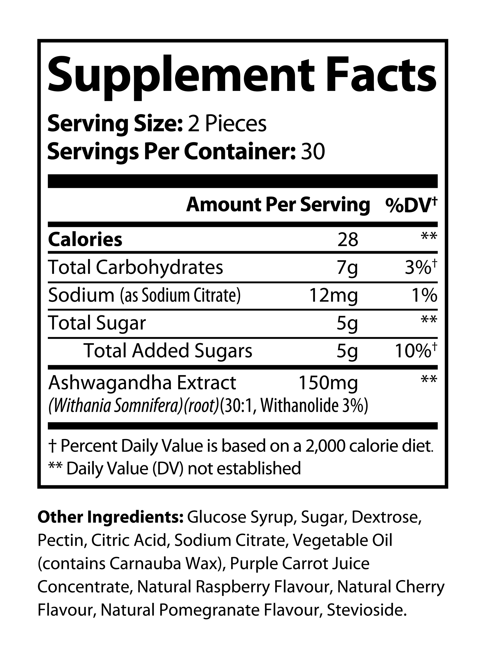 Million Dollar Body Labs Ashwagandha & Zinc Gummies Ashwagandha & Zinc Gummies