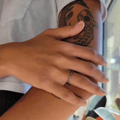 Million Dollar Body Labs Rings The Quicksilver Fitness Ring - The Last Fitness Ring You'll Ever Buy Gray Stackable Ring Made From Glass Fiber | Non-Conductive Stackable