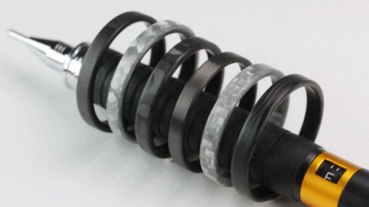 Million Dollar Body Labs Rings The Quicksilver Fitness Ring - The Last Fitness Ring You'll Ever Buy Gray Stackable Ring Made From Glass Fiber | Non-Conductive Stackable