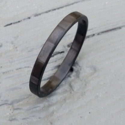 Million Dollar Body Labs Rings The Racer Fitness Ring - The Last Fitness Ring You'll Ever Buy The Racer Stackable Carbon Fiber Ring | Ultra-Slim Black Design
