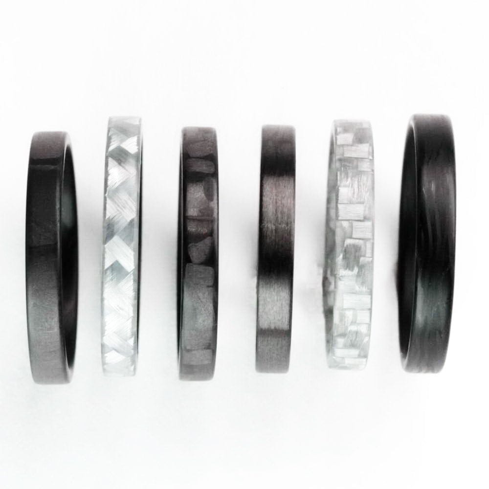 Million Dollar Body Labs Rings The Sleek Fitness Ring - The Last Fitness Ring You'll Ever Buy Carbon Fiber Stackable Ring | The Bullet Stackable Ring