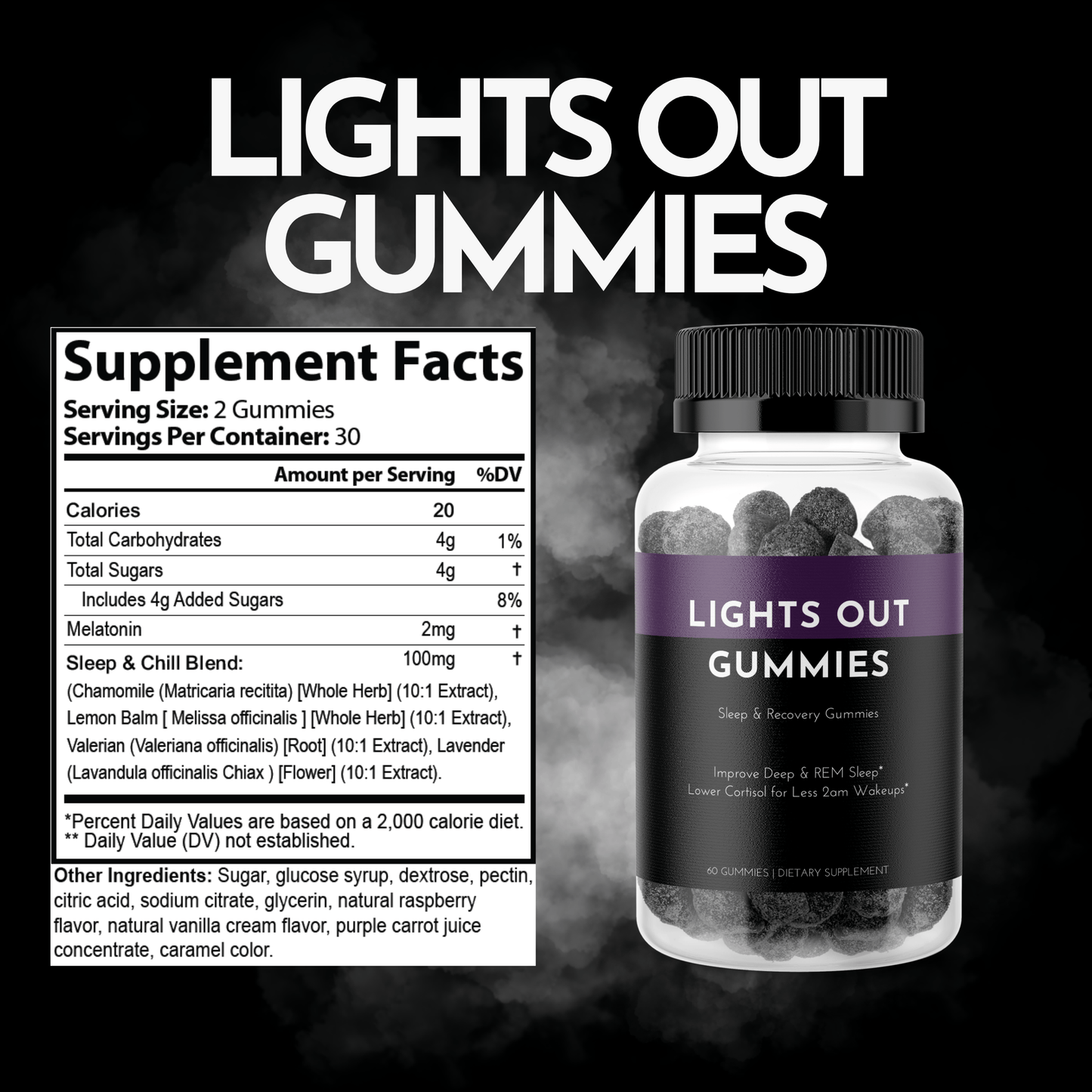 Nootropics Lights Out Gummies Lights Out Gummies