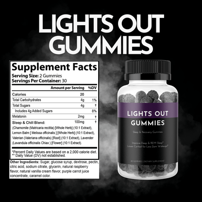 Nootropics Lights Out Gummies Lights Out Gummies