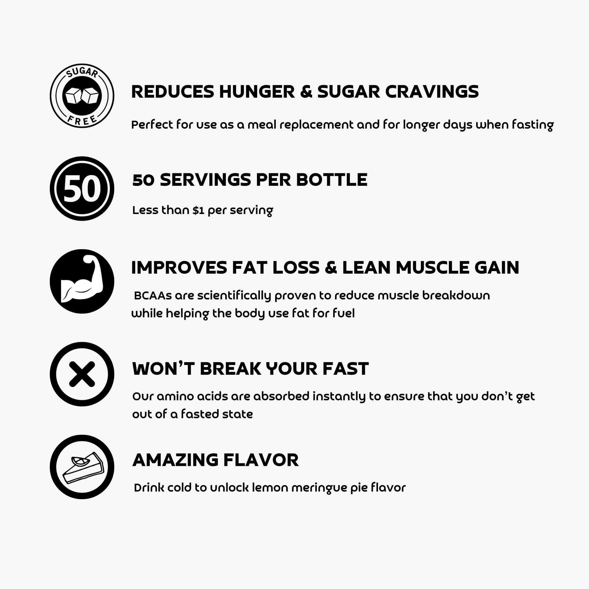 Premium Sports Nutrition FastAid - Fasting Approved BCAAs FastAid