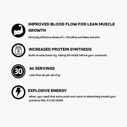 Premium Sports Nutrition GO MODE Pre Workout GO MODE Pre Workout
