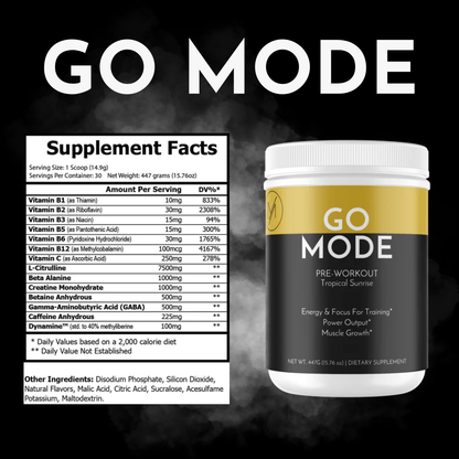 Premium Sports Nutrition GO MODE Pre Workout GO MODE Pre Workout