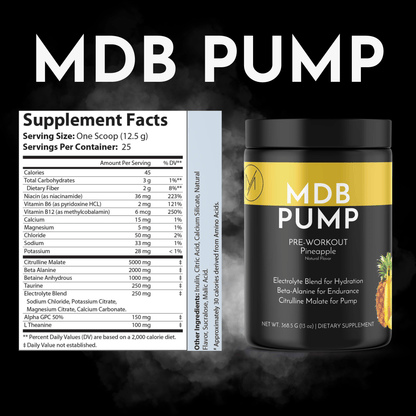 Premium Sports Nutrition MDB Pump Stim-Free Pre Workout MDB Pump Stim-Free Pre Workout