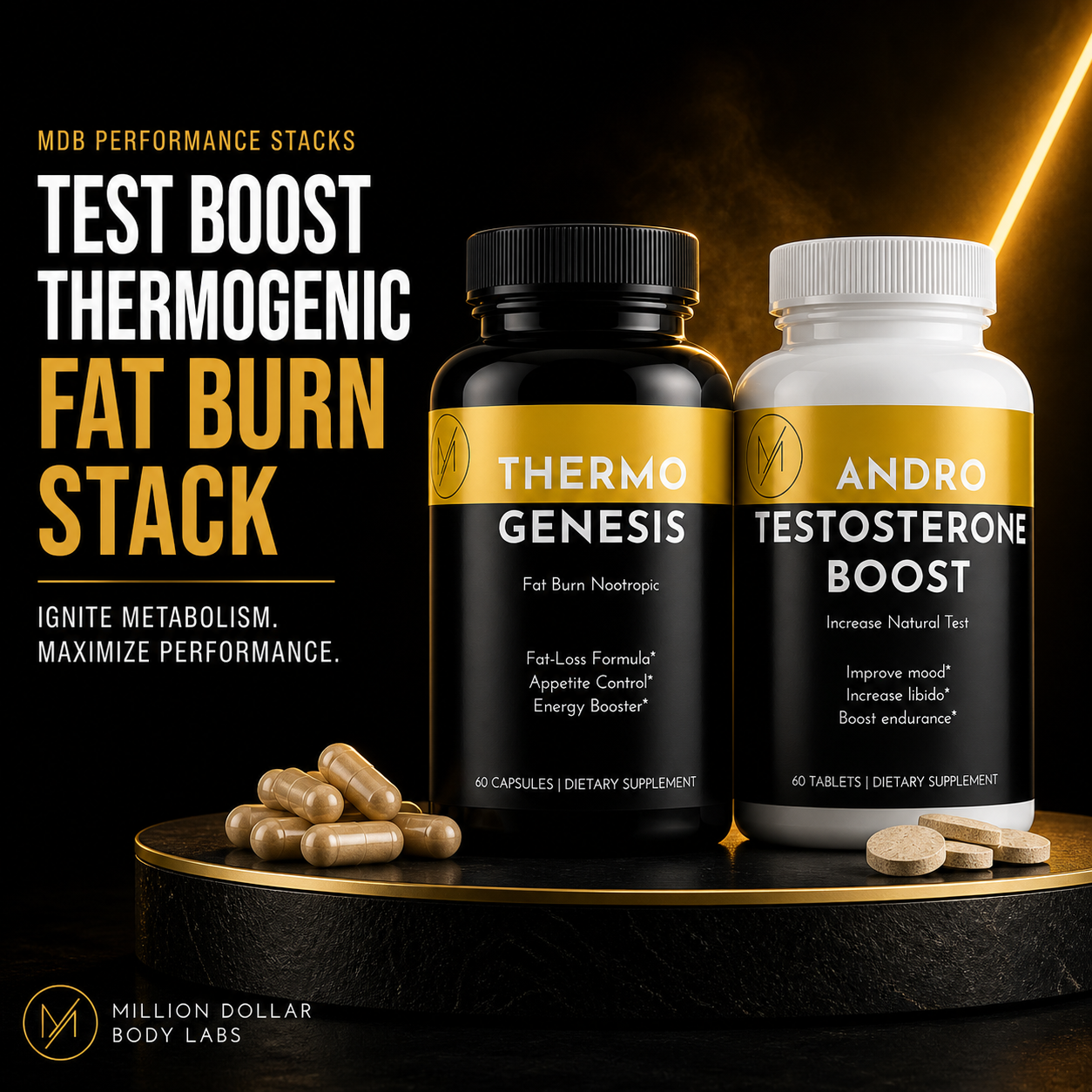 Test Boost Thermogenic Fat Burn Stack